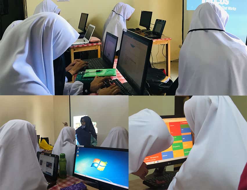 Students learning in classroom